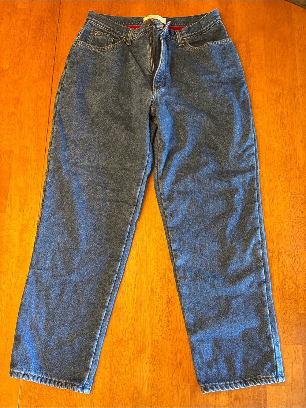 L.L. Bean Flannel Fleece Lined Jeans 14 regular relaxed fit